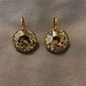 Swarovski Gold Earrings